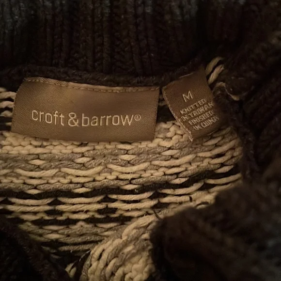 Knit Fair Isle sweater with Raglan sleeves, M - Picture 4 of 8